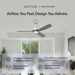 Load image into Gallery viewer, BOCA II 52 in Matter Smart Ceiling Fan with Light in Brushed Nickel / Slate Oak — feature overview