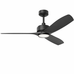 Load image into Gallery viewer, BOCA II 52 in Matter Smart Ceiling Fan with Light in Matte Black — primary product photo