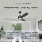 Load image into Gallery viewer, BOCA II 52 in Matter Smart Ceiling Fan with Light in Matte Black — feature overview