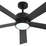 Load image into Gallery viewer, Dawn 52 in Matter Smart Ceiling Fan with Light in Matte Black — light hardware detail