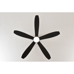 Load image into Gallery viewer, Dragonfly 56 in Matter Smart Ceiling Fan with Light in Matte Black / Blackened Oak / Dark Walnut — light hardware detail