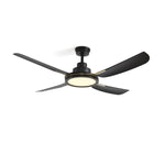 Load image into Gallery viewer, Sakai 56 in Matter Smart Ceiling Fan with Light in Matte Black / Aged Bronze — primary product photo