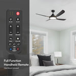 Load image into Gallery viewer, Sakai 56 in Matter Smart Ceiling Fan with Light in Matte Black / Aged Bronze — remote, control and pull chain