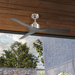 Load image into Gallery viewer, Skylark 52 in Matter Smart Ceiling Fan Without Light in Brushed Nickel / Matte Black — in-room lifestyle view
