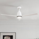 Load image into Gallery viewer, Solo 52 in Covered Outdoor Ceiling Fan with Light in Matte White — in-room lifestyle view