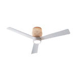 Load image into Gallery viewer, Banyan 52 in Matter Smart Rattan Ceiling Fan with Light