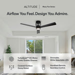 Load image into Gallery viewer, Moxy 52 in Matter Smart Cage Ceiling Fan with Light in Matte Black — feature overview