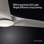 Load image into Gallery viewer, Gossamer 52/60 in Ceiling Fan with Light in Brushed Nickel / Silver — light hardware detail
