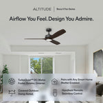 Load image into Gallery viewer, BOCA II 52 in Matter Smart Ceiling Fan with Light in Matte Black / Dark Driftwood — feature overview
