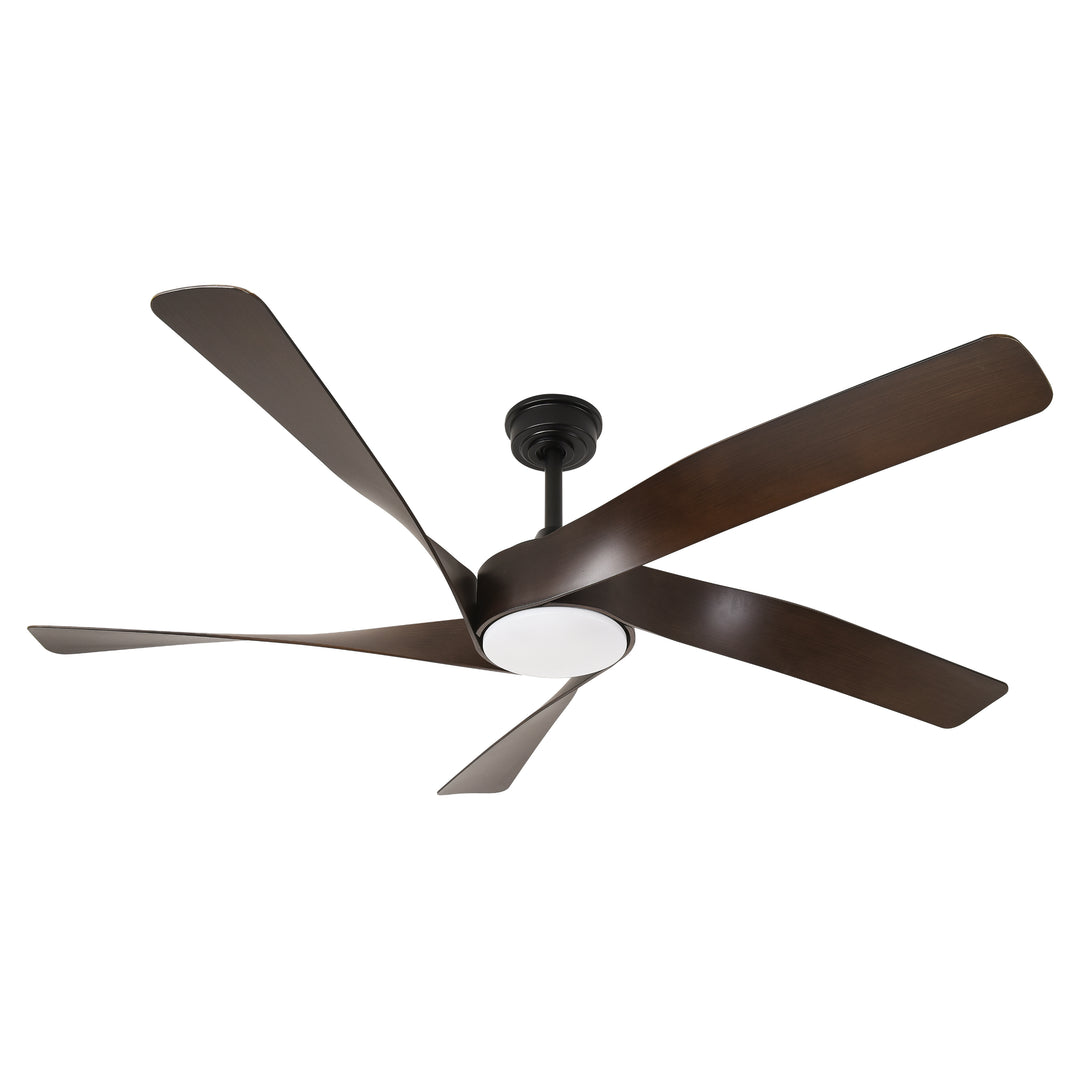 Mighty Condor 60 in Matter Smart Ceiling Fan with Light in Matte Black / Dark Brown — primary product photo