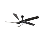 Load image into Gallery viewer, Mighty Condor 60 in Matter Smart Ceiling Fan with Light in Matte Black — primary product photo
