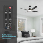 Load image into Gallery viewer, Sakai 56 in Matter Smart Ceiling Fan with Light in Matte Black / Aged Bronze — remote, control and pull chain
