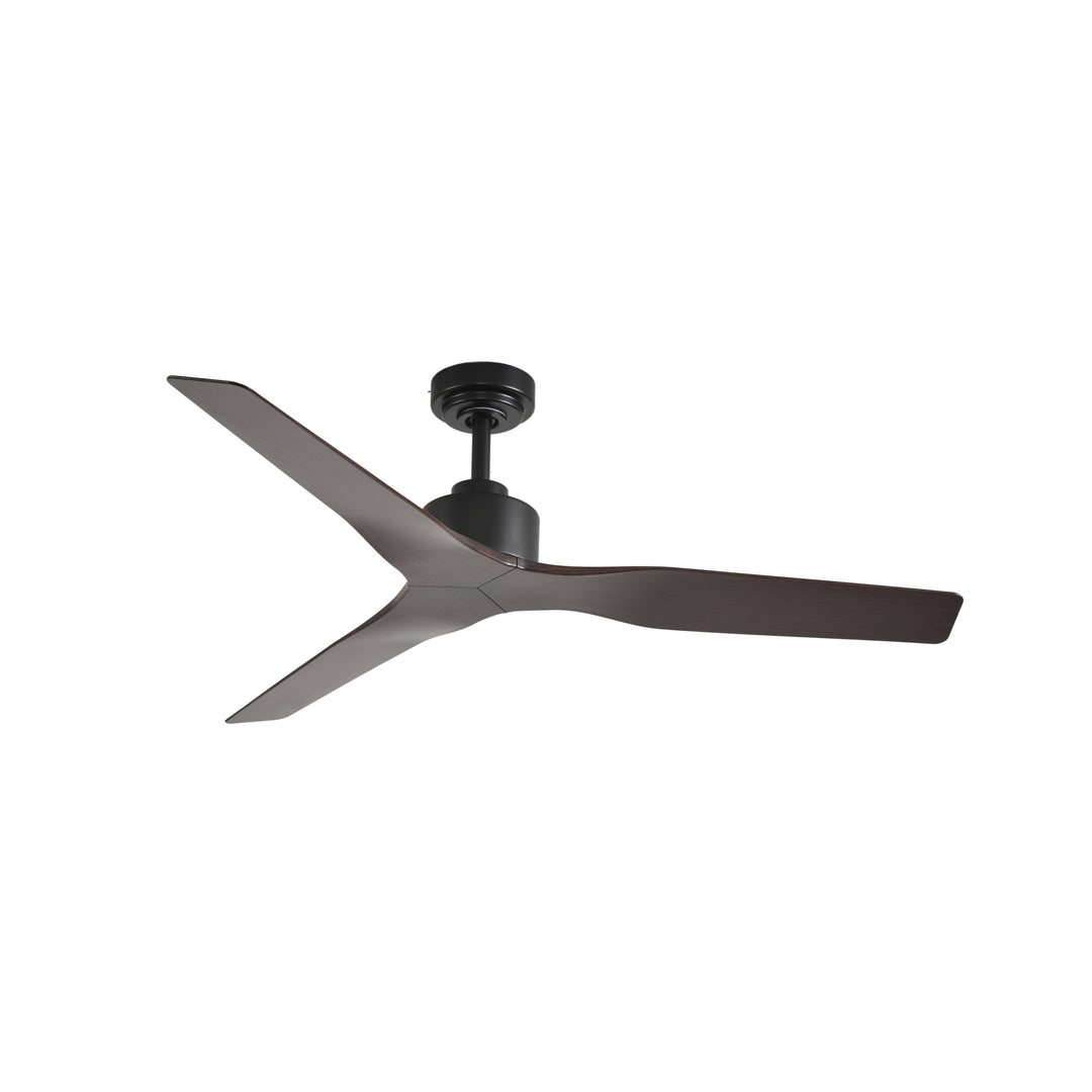 Skylark 52 in Matter Smart Ceiling Fan Without Light in Matte Black / Dark Brown — primary product photo