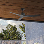 Load image into Gallery viewer, Skylark 52 in Matter Smart Ceiling Fan Without Light in Matte Black — in-room lifestyle view

