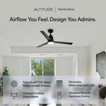 Load image into Gallery viewer, Solo 52 in Covered Outdoor Ceiling Fan with Light in Matte Black — feature overview
