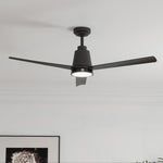 Load image into Gallery viewer, Solo 52 in Covered Outdoor Ceiling Fan with Light in Matte Black — in-room lifestyle view
