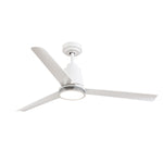 Load image into Gallery viewer, Solo 52 in Covered Outdoor Ceiling Fan with Light in Matte White — primary product photo
