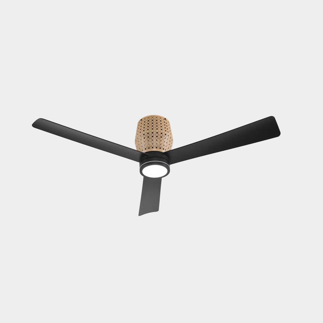 Banyan 52 in Matter Smart Rattan Ceiling Fan with Light