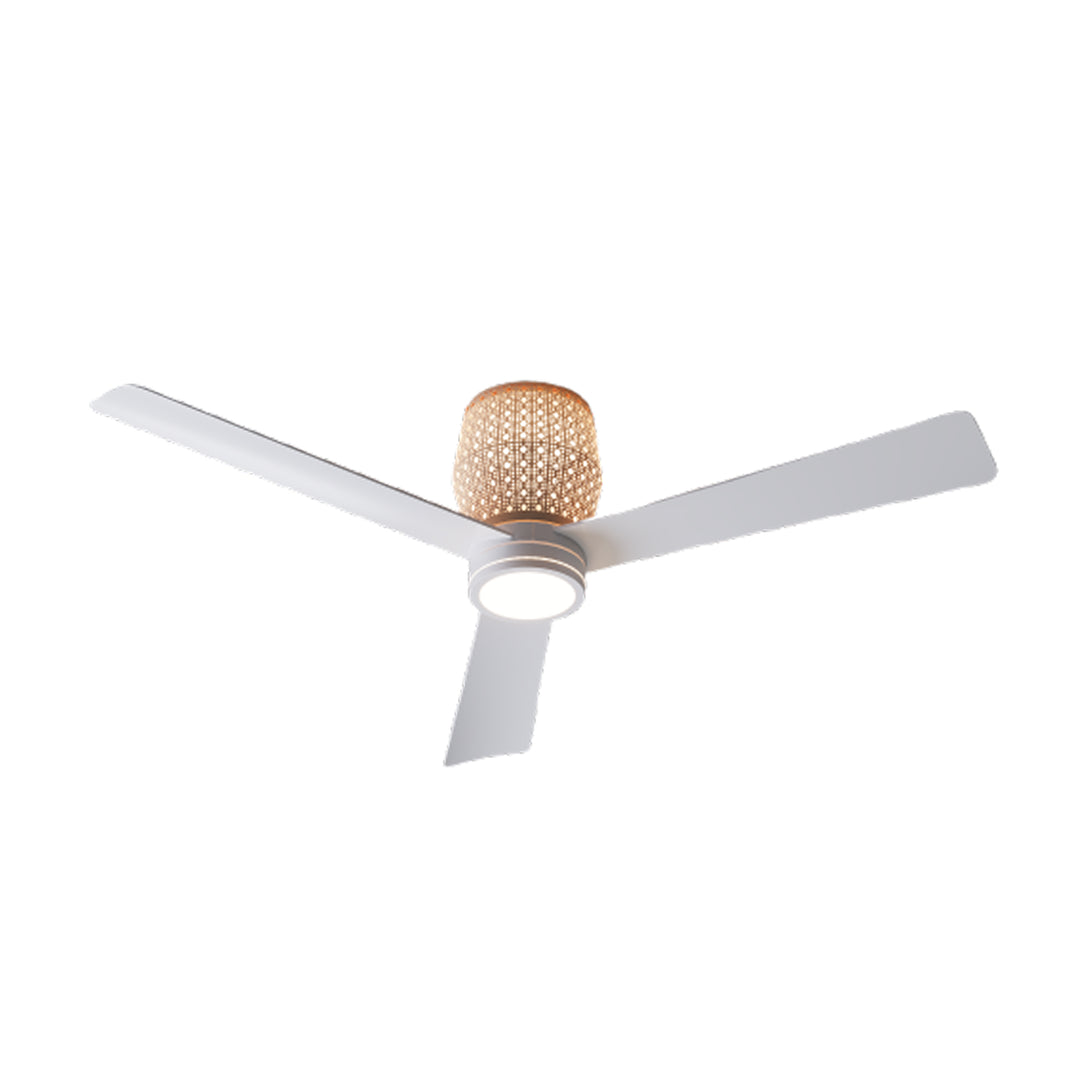 Banyan 52 in Matter Smart Rattan Ceiling Fan with Light