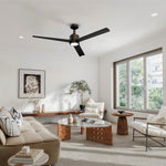 Load image into Gallery viewer, Troy 60 in Covered Outdoor Ceiling Fan with Light in Matte Black — lighting, colour temperature and lumens

